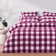 Azari Yarn-Dyed Gingham Washed Cotton European Pillowcases (Set of 2)